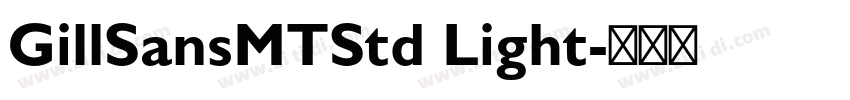 GillSansMTStd Light字体转换